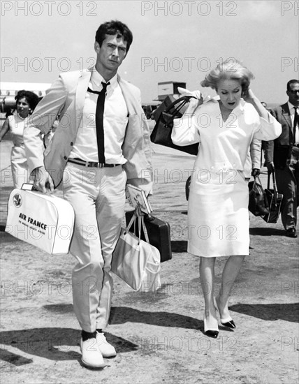 Marlene Dietrich and Anthony Perkins.