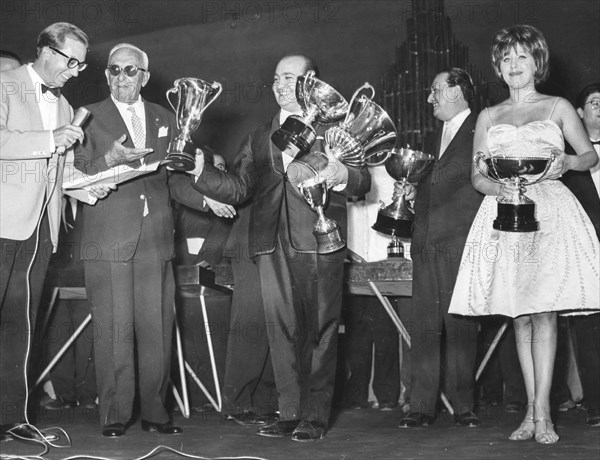 Mike Bongiorno, Betty Curtis, Furio Rendine and Aurelio Fierro.