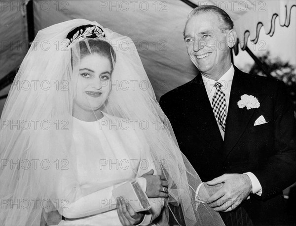 Douglas Fairbanks With Daughter Daphne The Day Of Her Wedding.