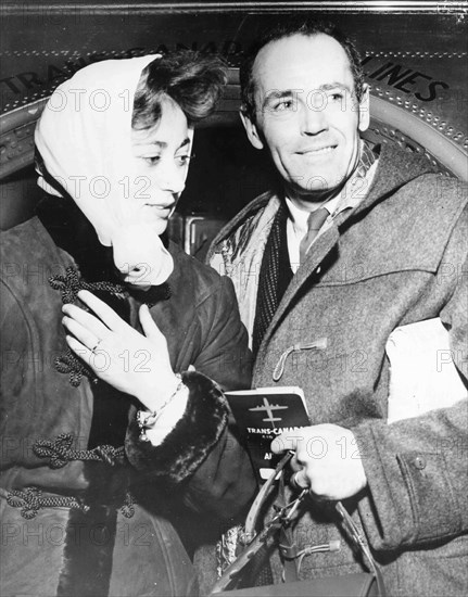 Henry Fonda and Afdera Franchetti.