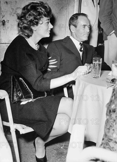 Henry Fonda and Afdera Franchetti.