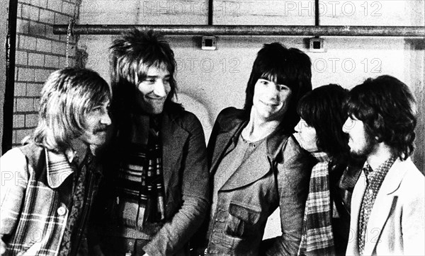 Faces, Ron Wood, Rod Stewart, Ronnie Lane, Ian Mclagan and Kenney Jones.