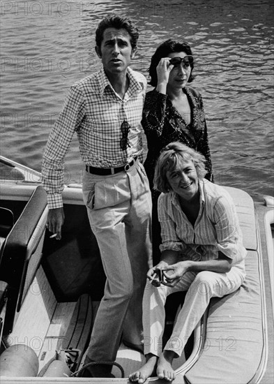 Jacques Chazot, Juliette Greco and Francoise Sagan.