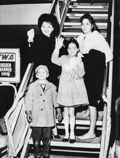 Judy Garland With Her Children Liza.