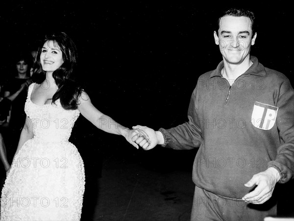 Vittorio Gassman and Dalida.