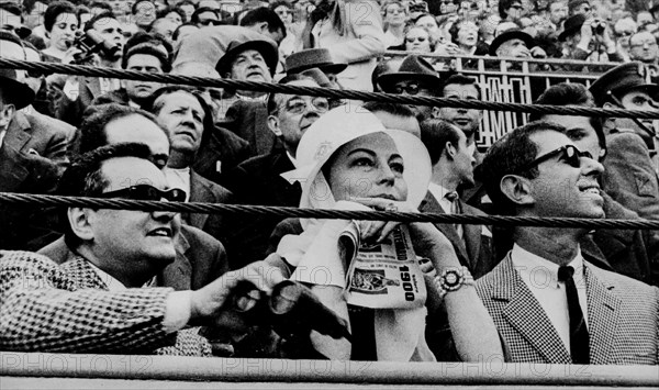 Ava Gardner While Attending The Bullfight.