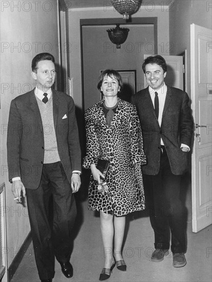 Annie Girardot, Enrico D'Assia and Attilio Colonnello.