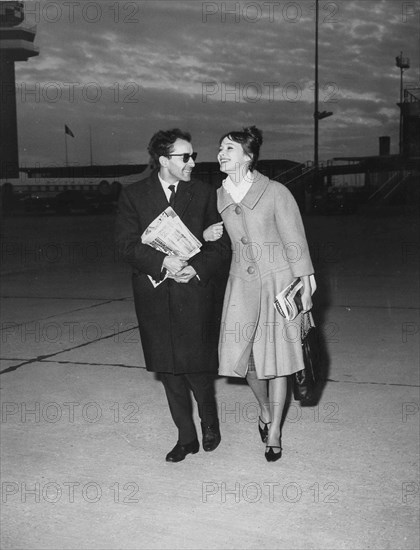 Anna Karina and Jean Luc Godard.