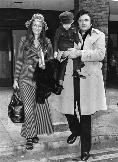 Johnny Cash, June Carter And Son John.