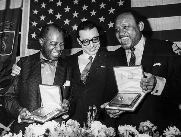 Louis Amstrong and Lionel Hampton.