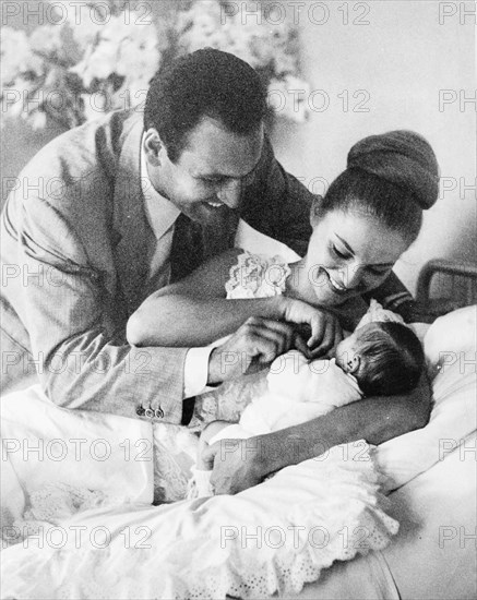 Virna Lisi, Franco Pesci With Son Corrado.