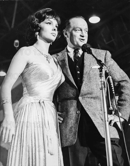 Gina Lollobrigida and Bob Hope.