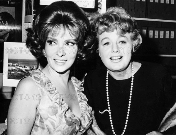 Gina Lollobrigida and Shelley Winters.