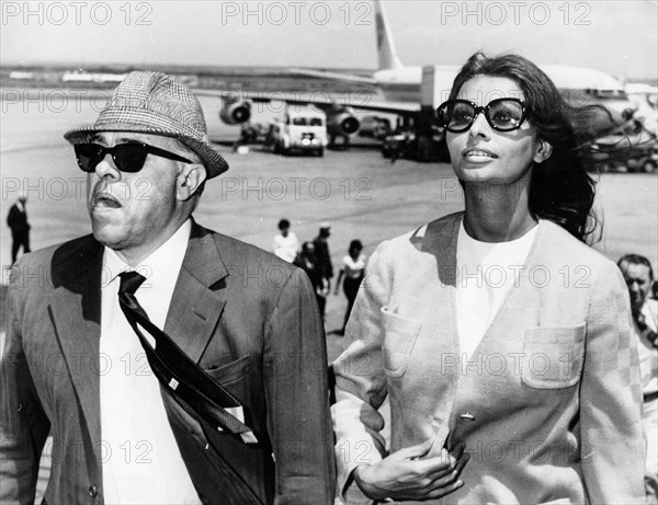 Sophia Loren and Carlo Ponti.