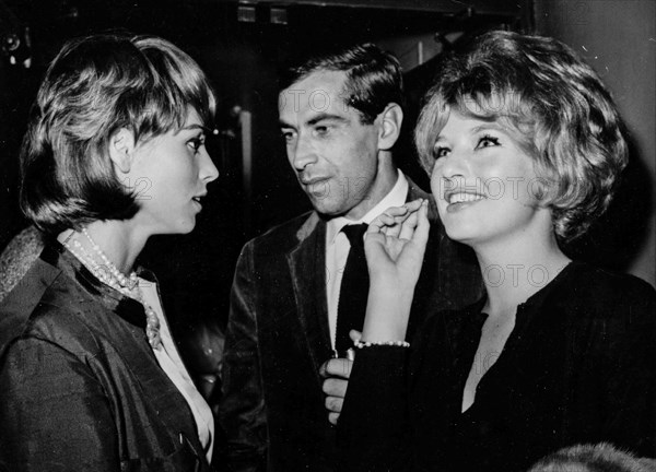 Roger Vadim, Elsa Martinelli and Annette Vadim.