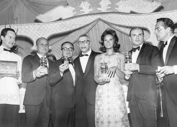 Ugo Gregoretti, Salvo Randone, Dino De Laurentiis, Ruggero Lombardi, Lea Massari, Francesco Rosi and Grolla D'Oro.