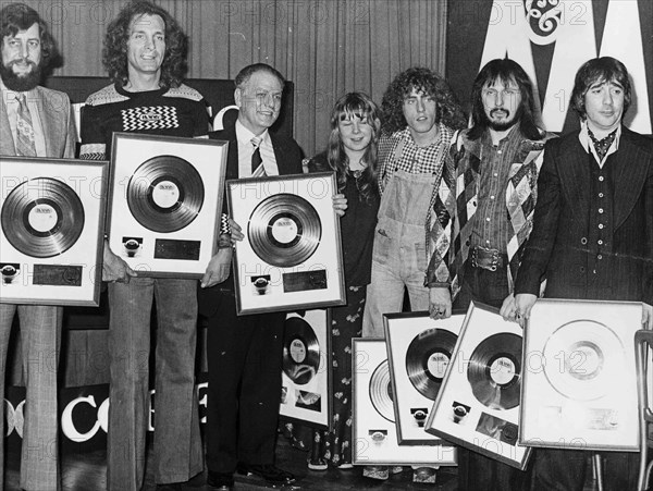 David Measham, Tony Burfield, Sandy Denny, Roger Daltrey, John Entwistle and Keith Moon.