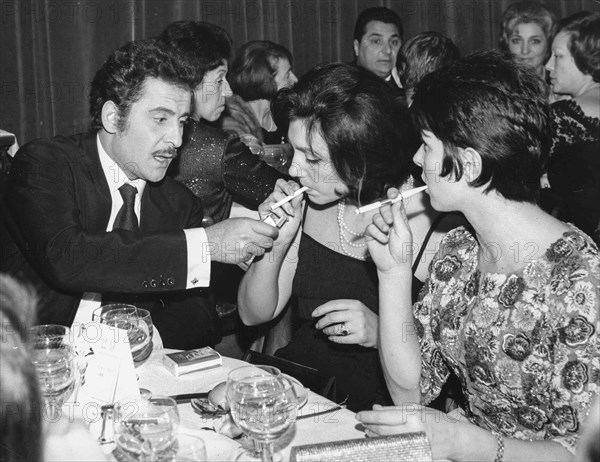 Domenico Modugno, Franca Gandolfi and Delia Scala.