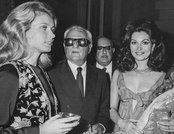 Darryl Francis Zanuck, Genevieve Gilles and Rosanna Schiaffino.