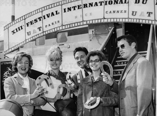 Micheline Presle, Annette Stroyberg, Jean-Pierre Cassel, Perrette Pradier and Michel Auclair.