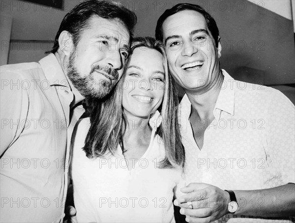 Ugo Tognazzi, Leslie Caron and Nino Manfredi.