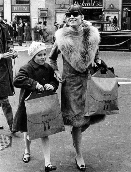 Elsa Martinelli With Daughter Cristiana.