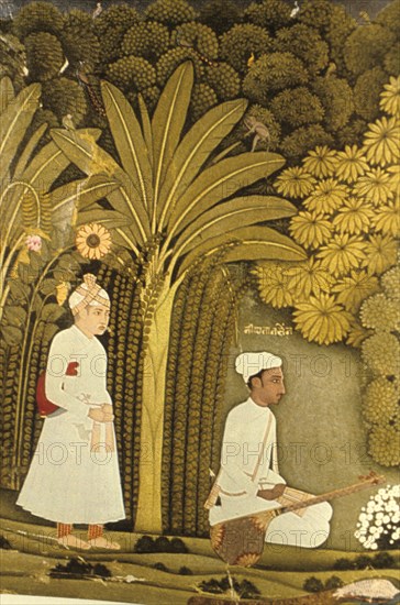 India Around 1600. Paint. Moghul Art During The Akhar Reign