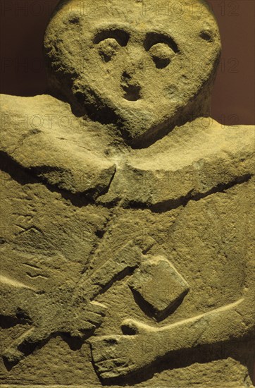Italy. Pontremoli. Stele Museum In Piagnaro Castle. Massa. 1000bc