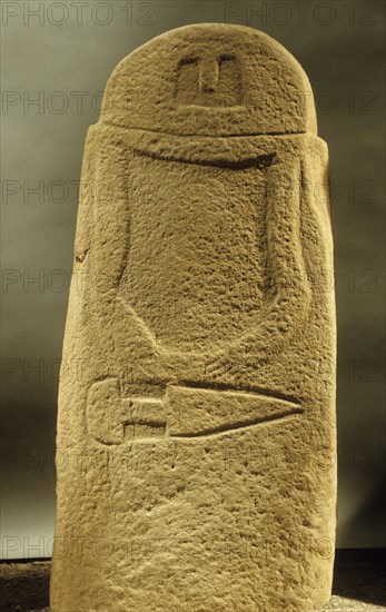 Italy. Pontremoli. Stele Museum In Piagnaro Castle. Massa. 1000bc