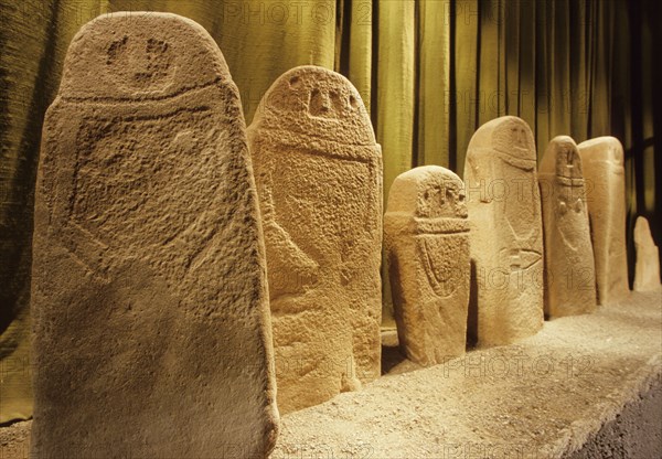 Italy. Pontremoli. Stele Museum In Piagnaro Castle. Massa. 1000bc