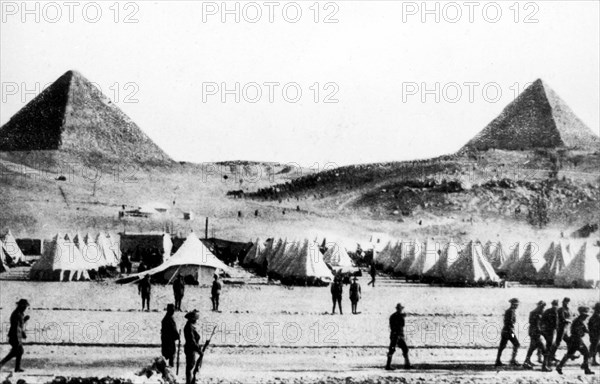 British Soldiers' Tents In Luxor.