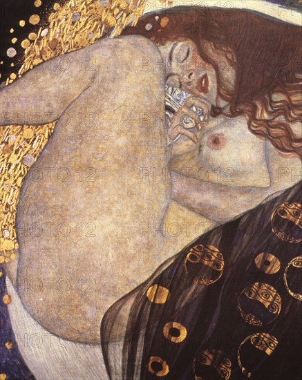 Gustav klimt painting, danae