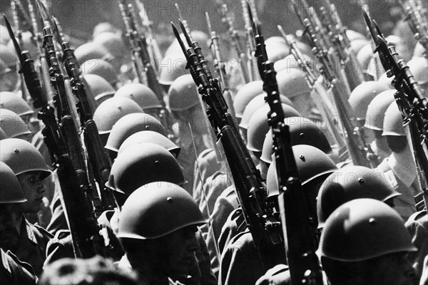 2nd of June, the feast of the Italian republic, military parade, Rome 70s