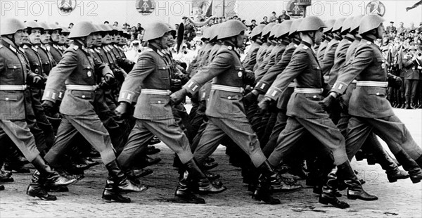 Military parade, Marx Engels Platz, East Berlin