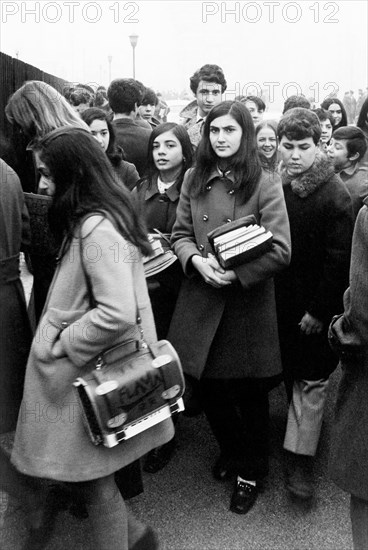 Italy, high school students, 70s