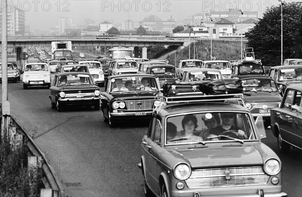 Europe, italy, 1970, motorway from milan to venice