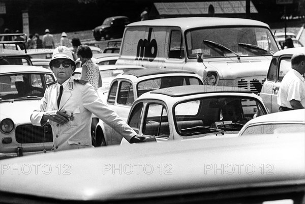 Vigilant in traffic, rome, 70 years