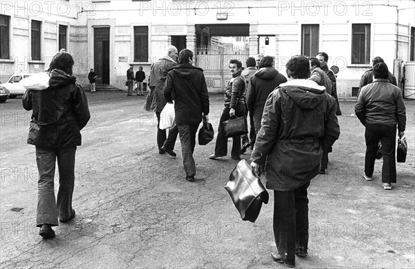 Output of workers from acna, cengio, italy, 70's