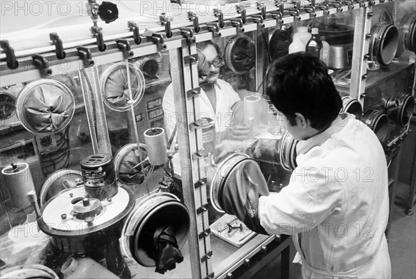 Research laboratory for the manufacture of plutonium combustibule, italy 70's