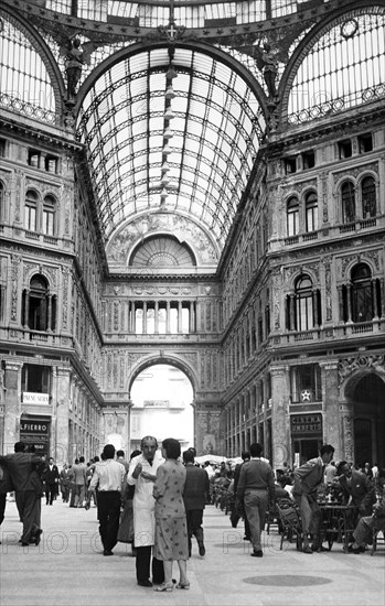 Galleria umberto I, naples, italy