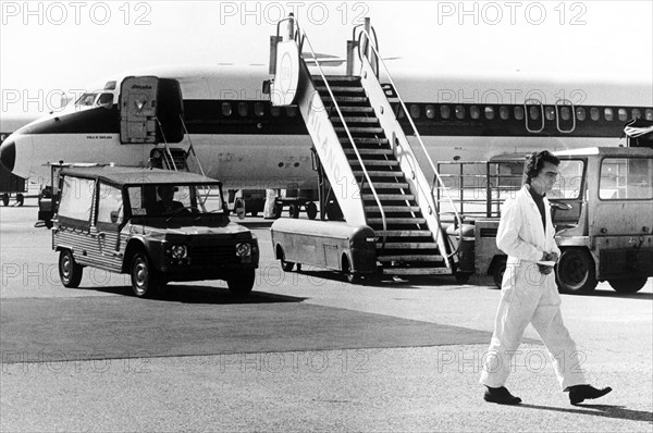 Linate airport, milan, italy 70's