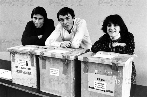 Elections in school districts, Italy 1974