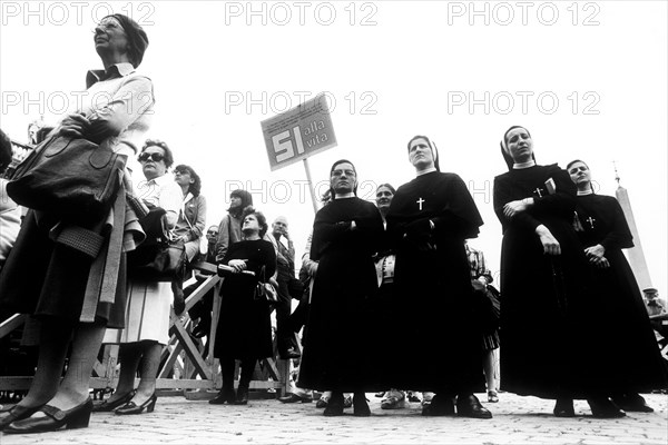 Rome, anti-abortion demonstration, 1978