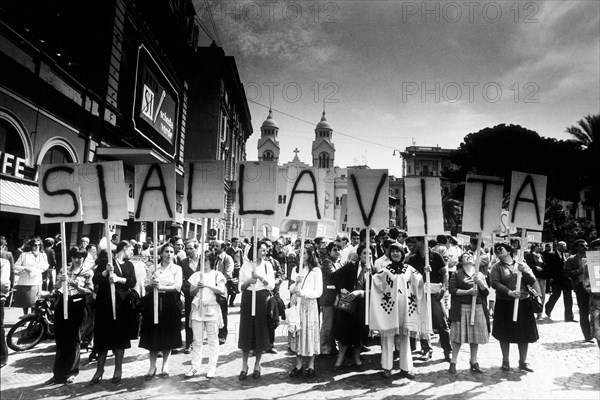 Rome, anti-abortion demonstration, 1978