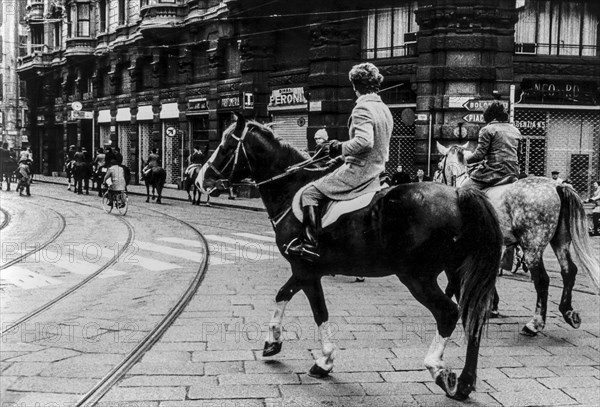 Milan 3th december 1973 prima domenica a piedi