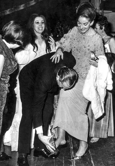 Luchino visconti maria callas and mirella freni, 1967