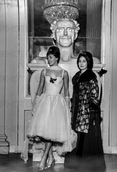 Carmen and dolores puthod, la scala theatre milan, 7th december 1960