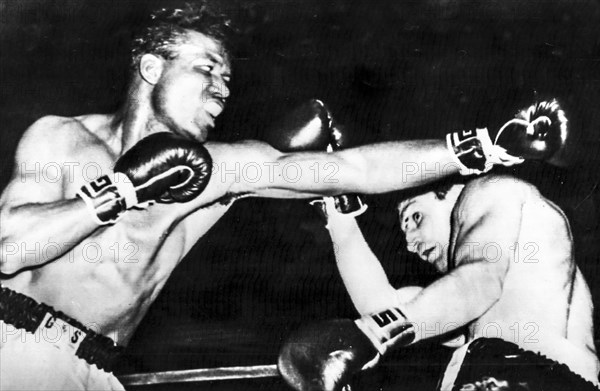 Sugar ray robinson and paul pender, 1960