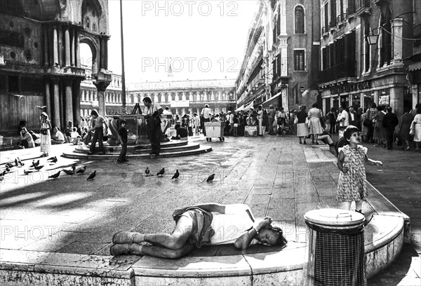 Homeless. venice, italy