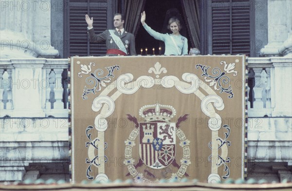 King juan carlos I and queen sofia of spain